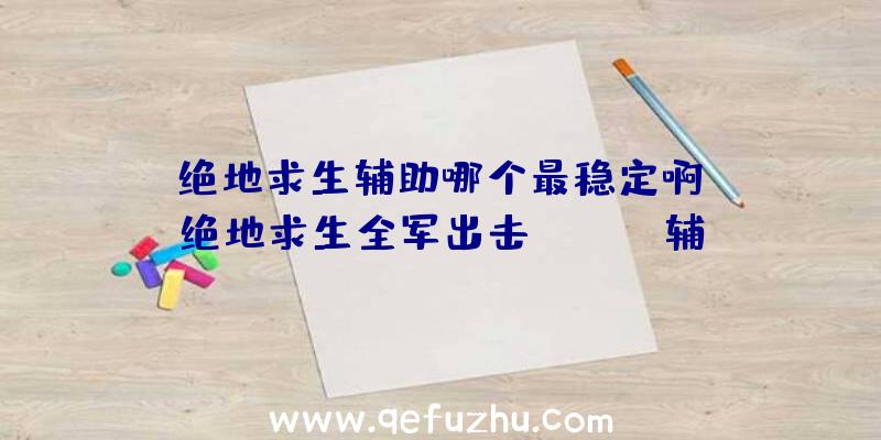 「绝地求生辅助哪个最稳定啊」|绝地求生全军出击iphone辅助器